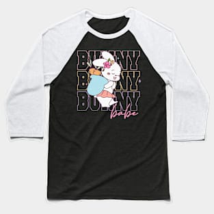 Bunny Babe easter day Baseball T-Shirt